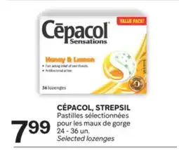 Brunet CÉPACOL, STREPSIL Pastilles sélectionnées pour les maux de gorge offer