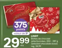 Brunet LINDT Boîtes de chocolat sélectionnées offer