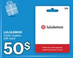 Brunet LULULEMON Carte-cadeau offer