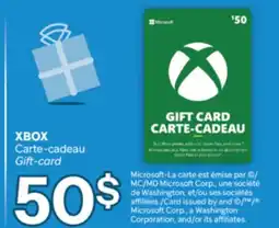 Brunet XBOX Carte-cadeau Gift-card offer