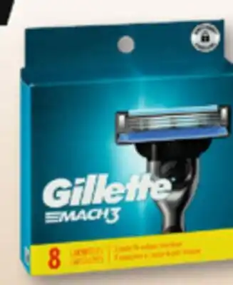 Familiprix Gillette Mach-3 cartridges 8un offer