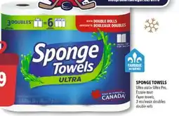 Familiprix SpongeTowels Ultra 2-ply paper towels rolls 3un offer