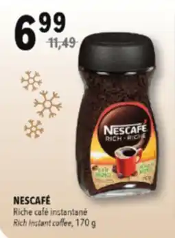 Familiprix NESCAFÉ, Rich instant coffee, 170 g offer