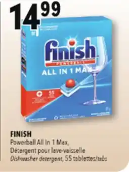 Familiprix Finish Powerball dishwasher detergent tabs 55un offer