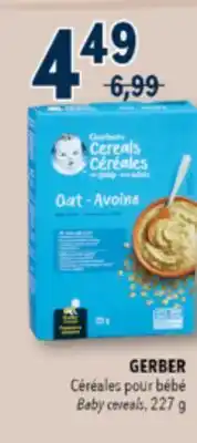 Familiprix Gerber cereals oat offer