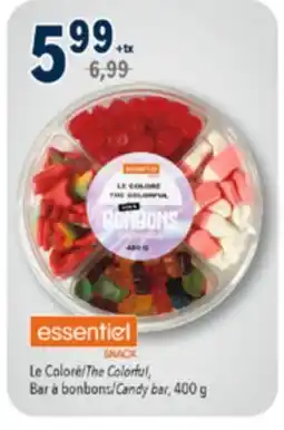 Familiprix ESSENTIEL SNACK The Colorful Candy bar, 400 g offer