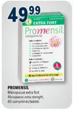Familiprix Promensil menopause extra strength 80 mg red clover isoflavones tablets 60un offer