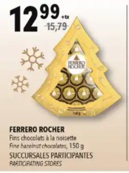 Familiprix FERRERO ROCHER Fine hazelnut chocolates, 150 g offer