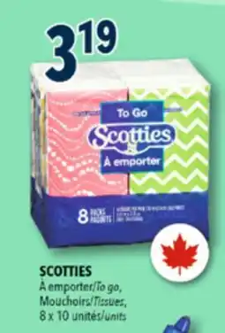 Familiprix SCOTTIES To go, Tissues, 8 x 10 units offer
