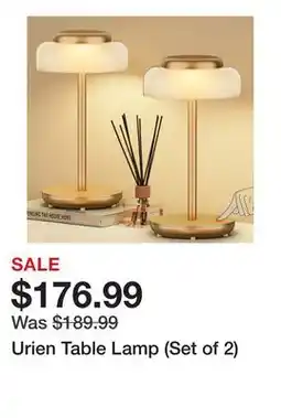 Wayfair Urien Table Lamp (Set of 2) offer