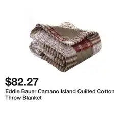 Wayfair Eddie Bauer Camano Island Quilted Cotton Throw Blanket offer