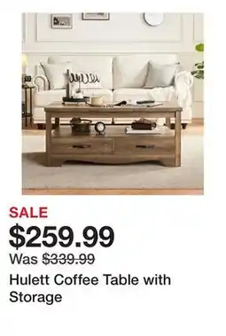 Wayfair Hulett Coffee Table with Storage offer