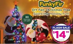 Showcase FunkyFir DIY Felt Christmas Tree Sparkling Holiday Fun offer