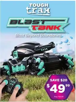 Showcase Tough Trax Blast Tank: RC Tank w/ Gel Blaster offer