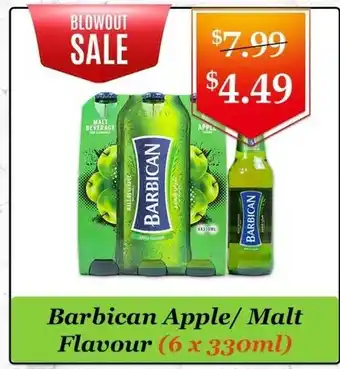 Barbican Apple/Malt Flavour