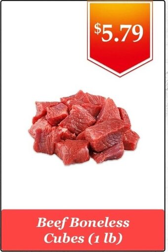 Atiya's Fresh Farm Beef Boneless Cubes offer