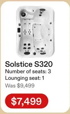 Club Piscine Solstice Spa S320 offer