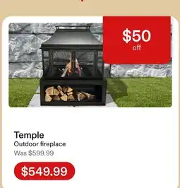 Club Piscine Temple Outdoor fireplace offer