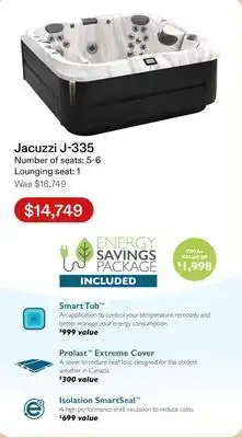 Club Piscine Jacuzzi Spa J-335 offer