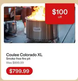 Club Piscine Coulee Colorado XL Smoke-free Fire Pit offer