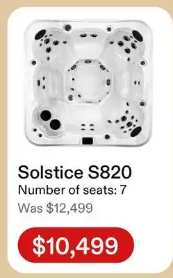 Club Piscine Spa Solstice S820 offer