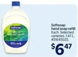 Walmart Softsoap hand soap refill offer