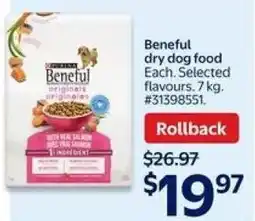 Walmart Beneful dry dog food offer