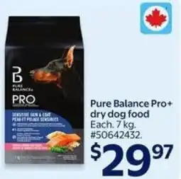 Walmart Pure Balance Pro+ dry dog food offer