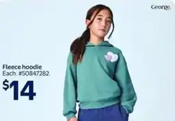 Walmart George. Fleece hoodie offer