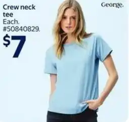 Walmart George. Crew neck tee offer