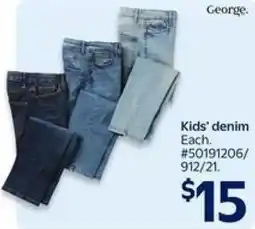 Walmart George. Kids' denim offer