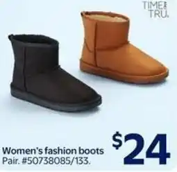 Walmart TIME TRU. Women's fashion boots offer