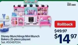 Walmart Disney Munchlings Mini Munch Bakery 25-piece playset offer