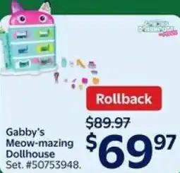 Walmart Gabby's Meow-mazing Dollhouse offer