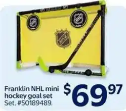 Walmart Franklin NHL mini hockey goal set offer