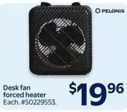 Walmart Desk fan forced heater offer