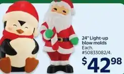 Walmart 24" Light-up blow molds offer