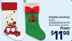 Walmart Holiday stocking offer
