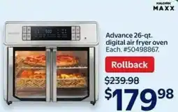Walmart MAXX Advance digital air fryer oven offer