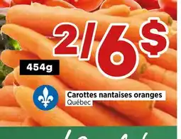 Val-Mont Carottes nantaises oranges Québec offer