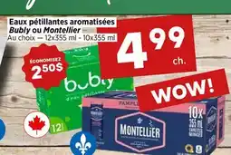 Val-Mont Eaux pétillantes aromatisées Bubly ou Montellier offer