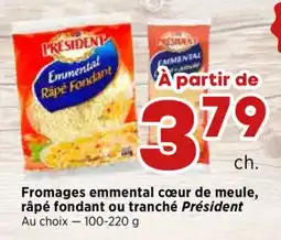 Val-Mont Fromages emmental cœur de meule, râpé fondant ou trançot offer