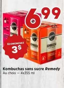 Val-Mont Kombuchas sans sucre Remedy offer