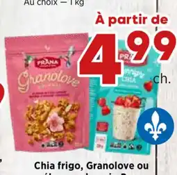 Val-Mont Chia frigo, Granolove ou Granola offer