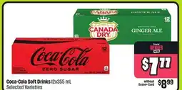 FreshCo Coca-Cola Soft Drinks 12x355 mL Selected Varieties offer