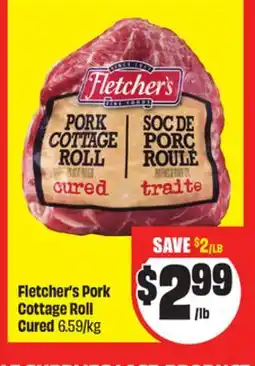 FreshCo Fletcher's Pork Cottage Roll Cured offer