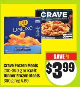 FreshCo Crave Frozen Meals 200–340 g or Kraft Dinner Frozen Meals 340 g offer