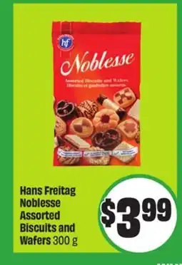 FreshCo Hans Freitag Noblesse Assorted Biscuits and Wafers 300 g offer