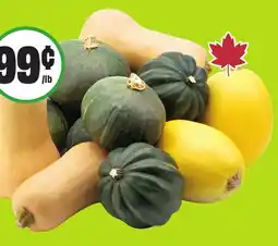 FreshCo Acorn, Buttercup, Butternut or Spaghetti Squash or Rutabaga Product of Canada 2.18/kg offer