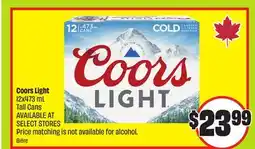 FreshCo Coors Light 12 x 473 ml offer